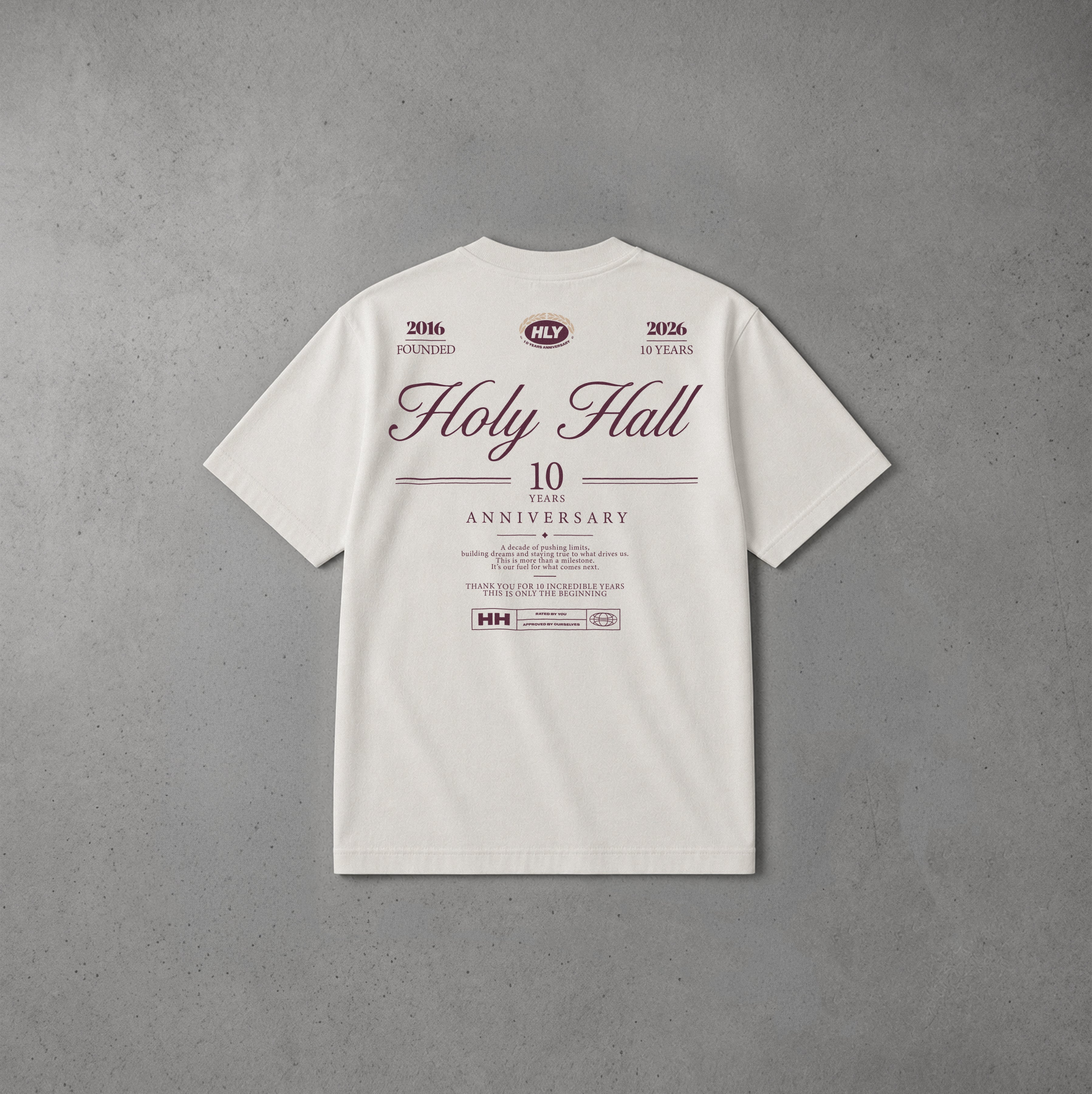 10 YEARS SHIRT CREAM WHITE