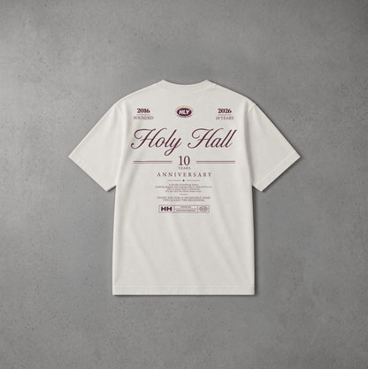10 YEARS SHIRT CREAM WHITE