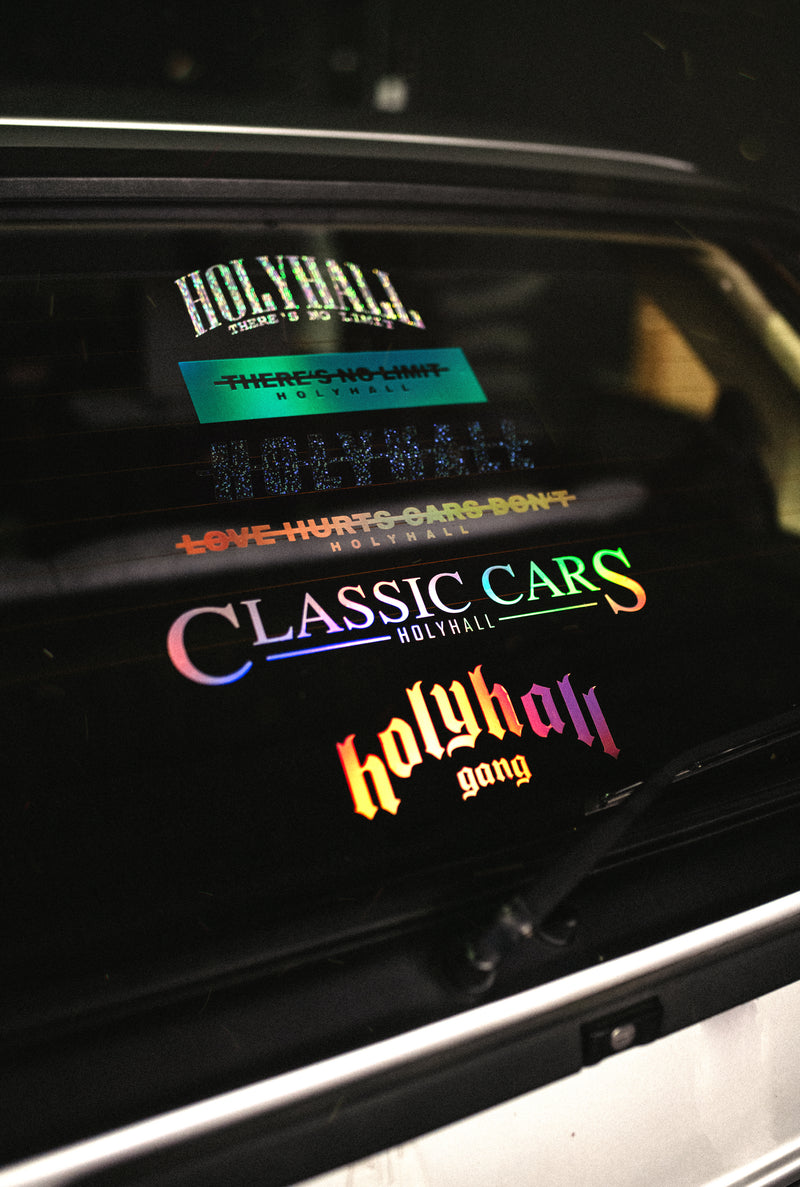 PREMIUM LOVE HURTS CARS DON'T STICKER